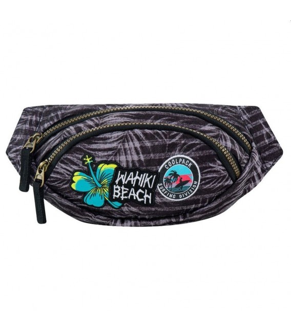 Riñonera Albany Parches Surfing Gris Coolpack