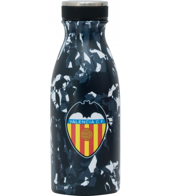 Botella Acero Inoxidable Valencia C.F 2023 350 Ml Est. Blanco/Negro