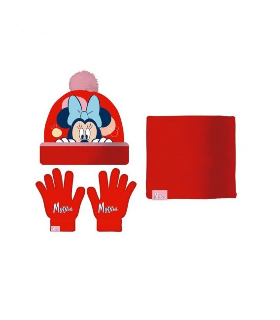 SET GORRO/BUFF/GUANTES BEB 44/46 MINNIE MOUSE "LUCKY"