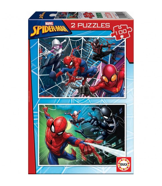 2 PUZZLES DE 100 PIEZAS SPIDER-MAN "HERO"